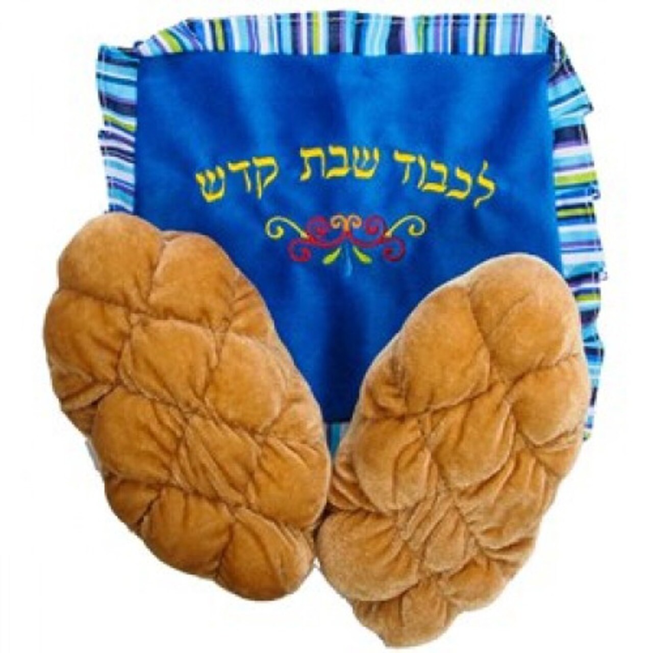 Plush Challahs with Cover – Soft Toy Challah Set for Kids’ Jewish Play, Classroom Learning & Shabbat Pretend Play